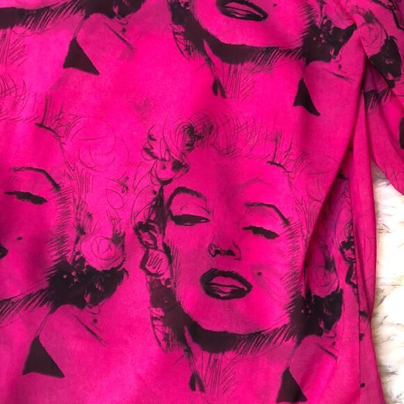 Nolanbell Marilyn Monroe Photo Sheer Blouse - Picture 12 of 12